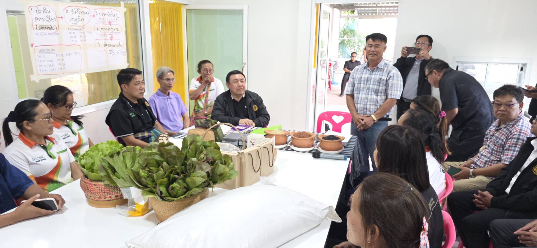 title - เลขาธิการ ส.ป.ก. ลงพื้นที่ตรวจเยี่ยมกลุ่มแปลงใหญ่ข้าวอินทรีย์ และโครงการก่อสร้างบ่อบาดาลฯ ในเขตปฏิรูปที่ดิน จังหวัดร้อยเอ็ด